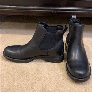 NWT Born Black Leather Booties